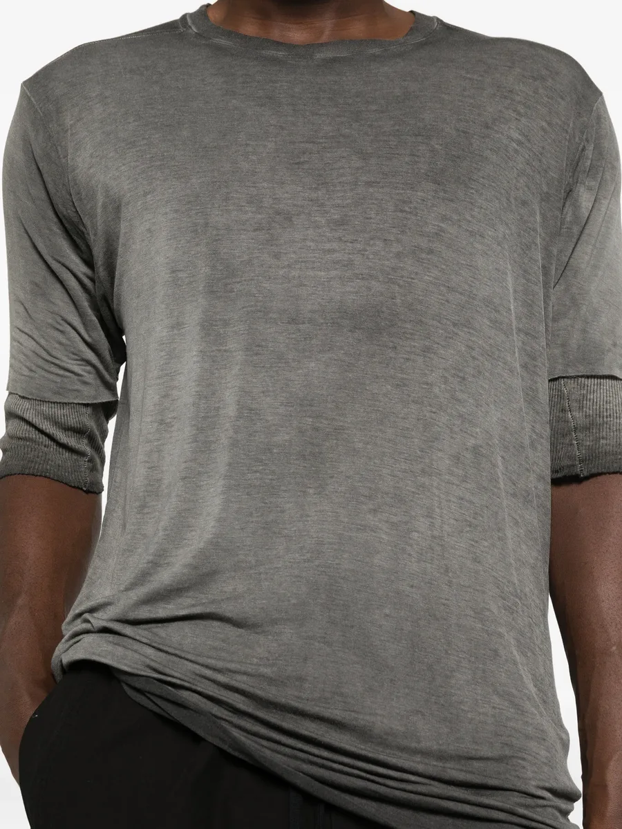 940 raw-cut double-layer T-shirt 10