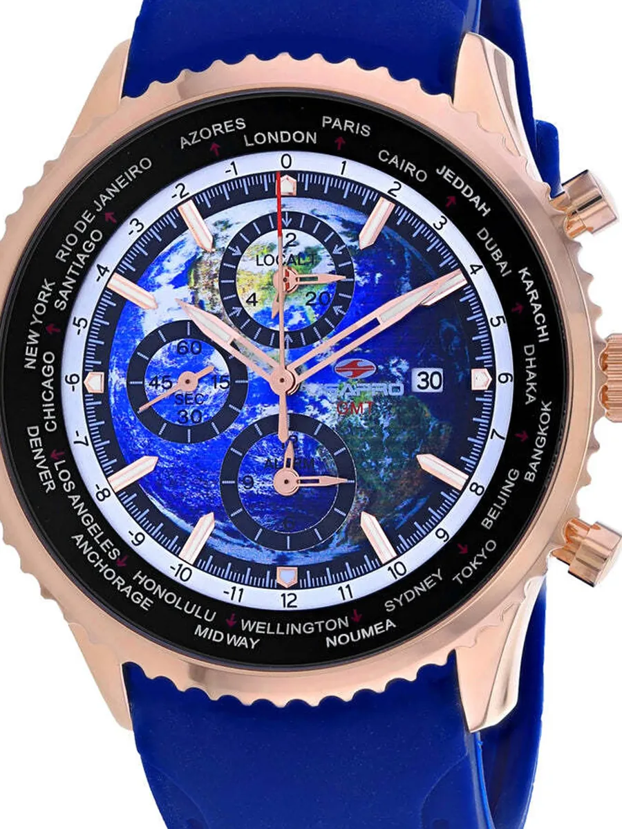 наручные часы Meridian World Timer GMT 47 мм 3