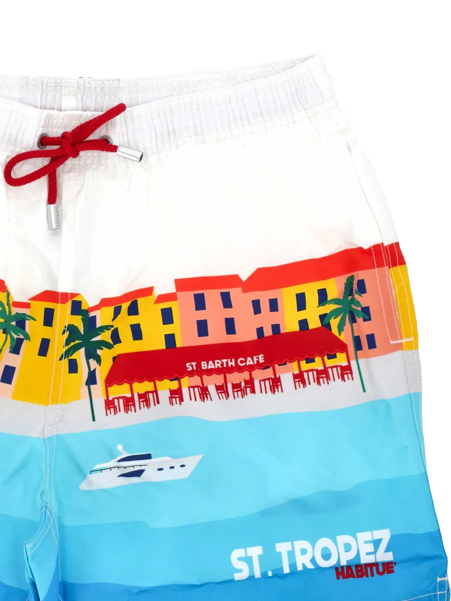 Gustavia St Tropez graphic-print swim shorts 5