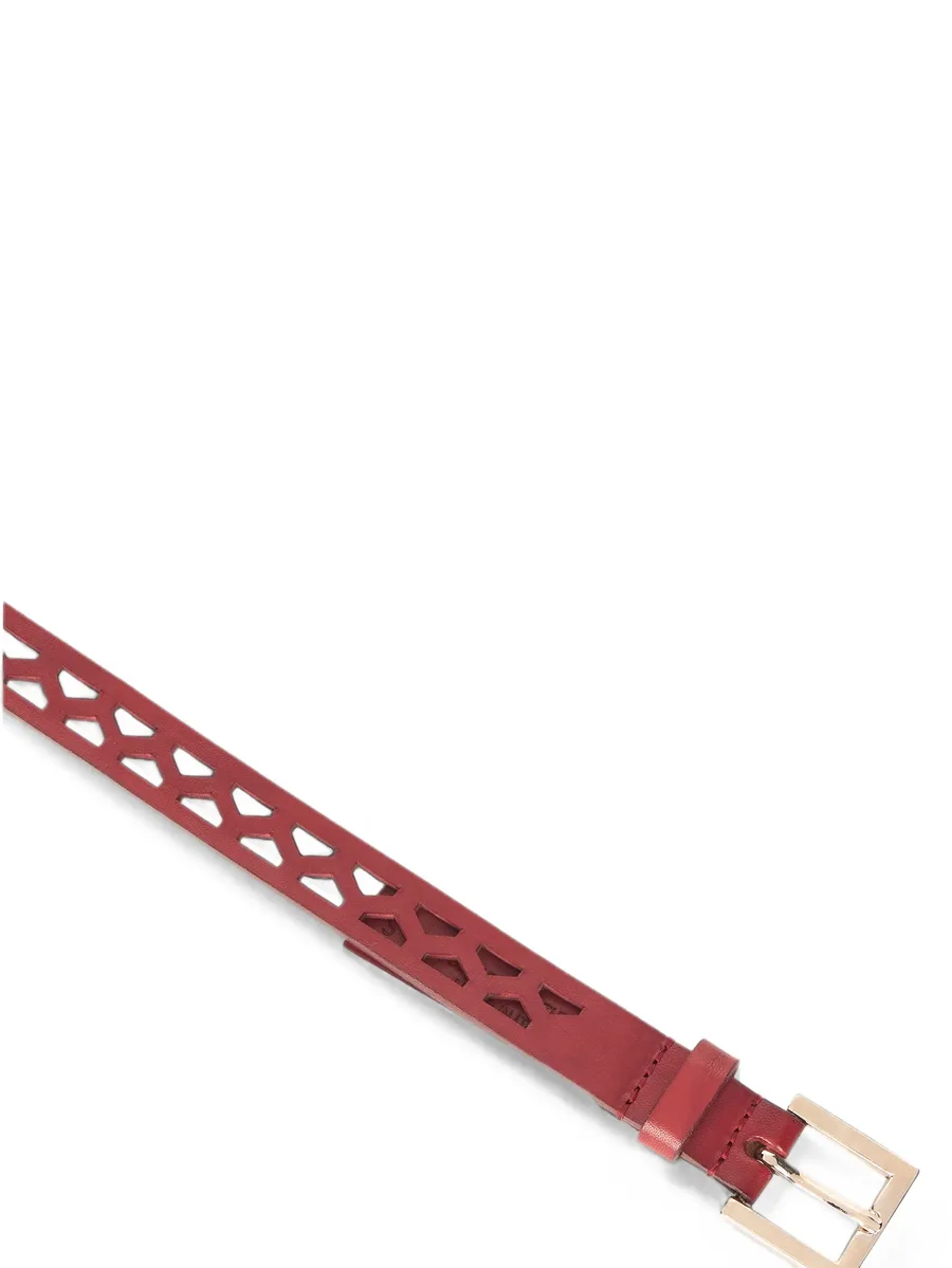 cut-out leather belt 2