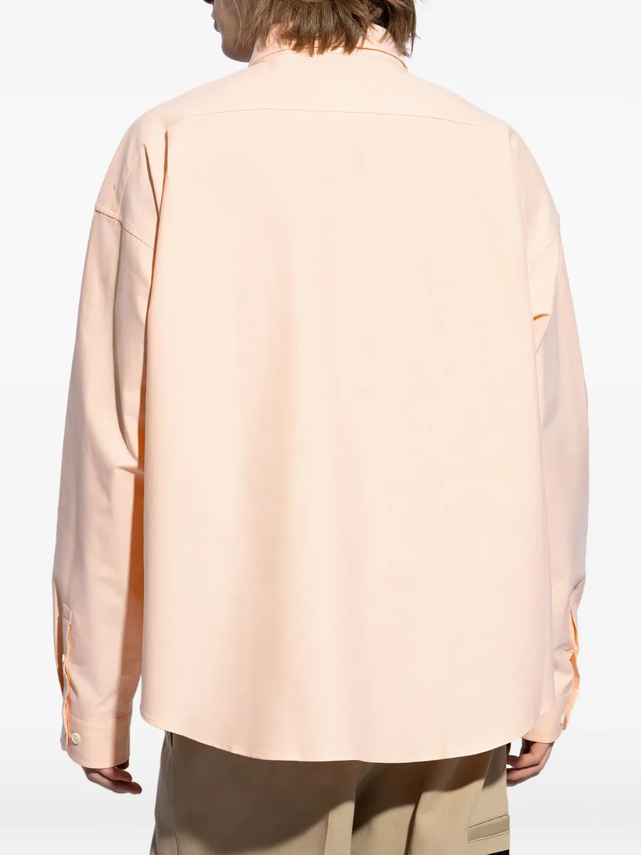 logo-embroidered shirt 8