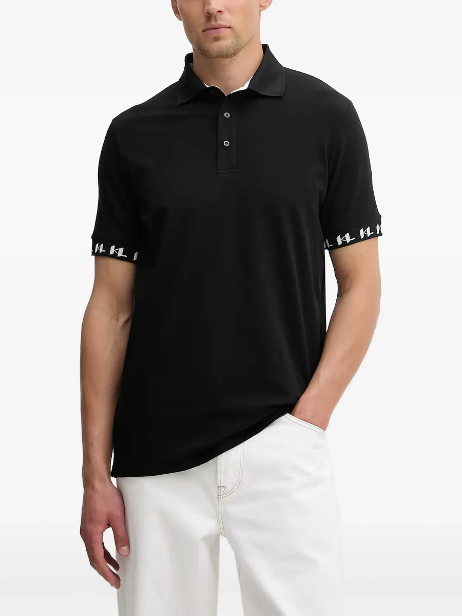 logo-tape polo shirt 1