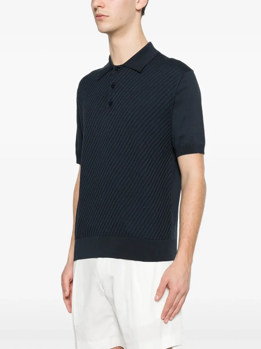 textured polo shirt 5