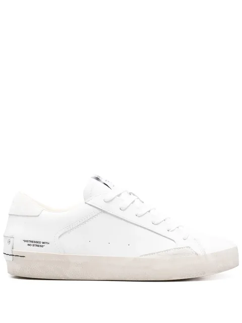 Distressed sneakers
