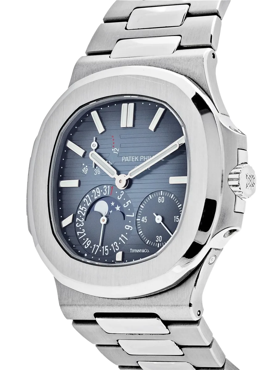 наручные часы Nautilus 5712/1A-001 Moon Phase 'Tiffany & Co.' pre-owned 40.5 мм (2022 год) 6