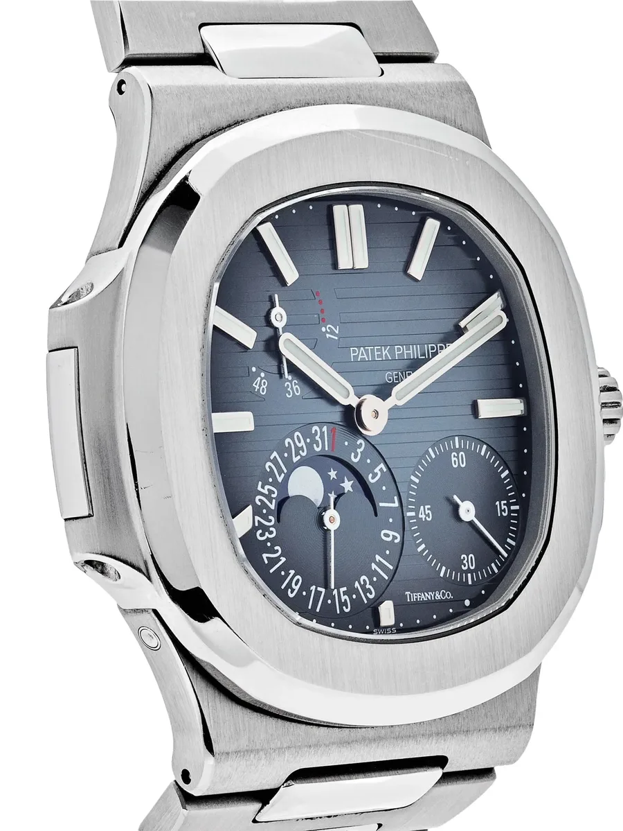 наручные часы Nautilus 5712/1A-001 Moon Phase 'Tiffany & Co.' pre-owned 40.5 мм (2022 год) 8