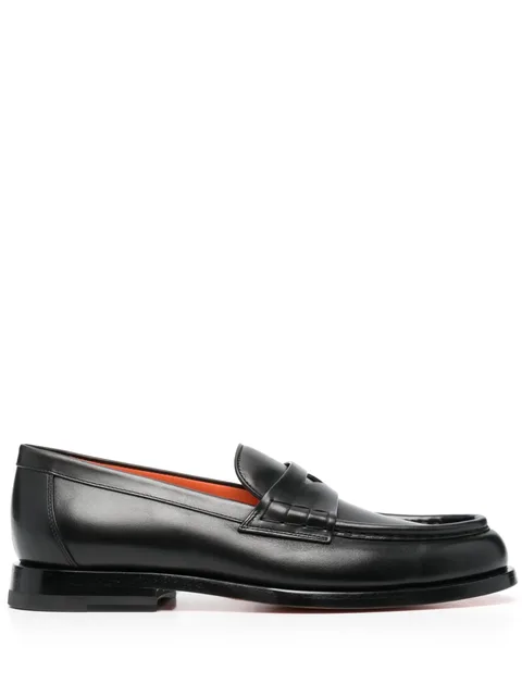 flat leather loafers