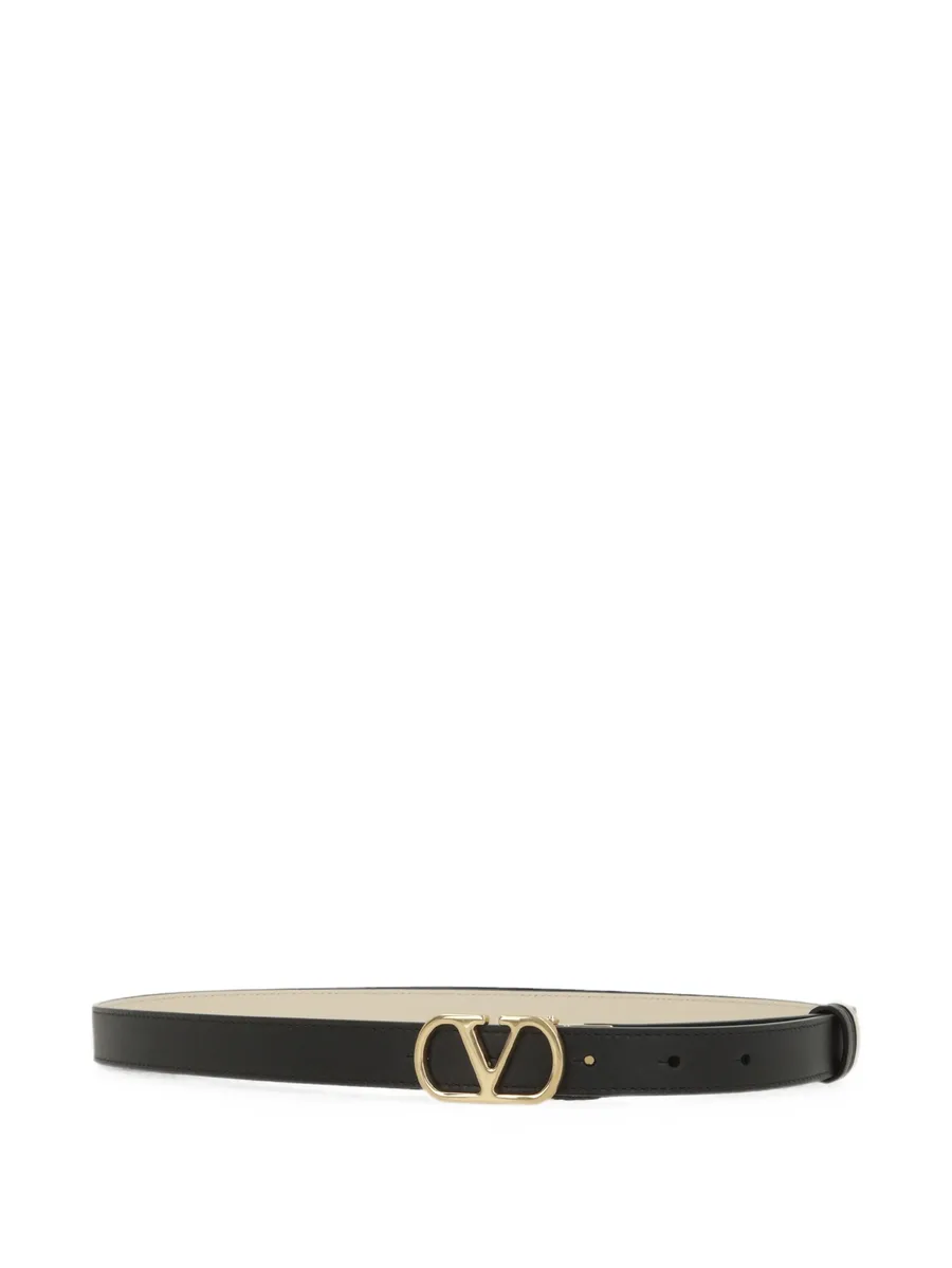 VLogo Signature reversible shiny calfskin belt - 20mm / 1.2 in. 1