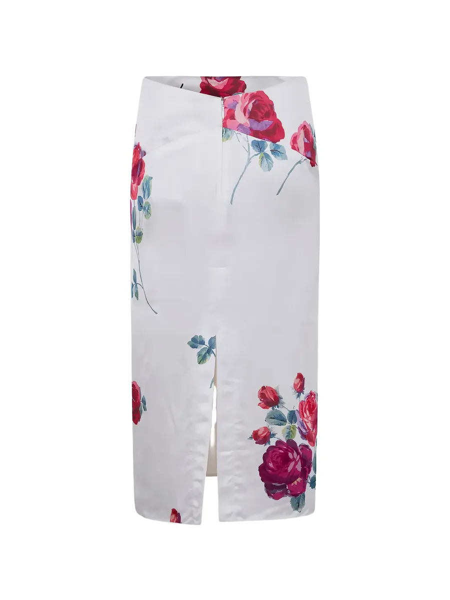 floral-print midi skirt 2