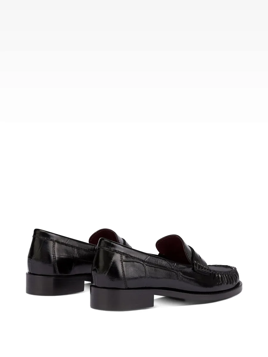 Dylan croc-effect loafers 8