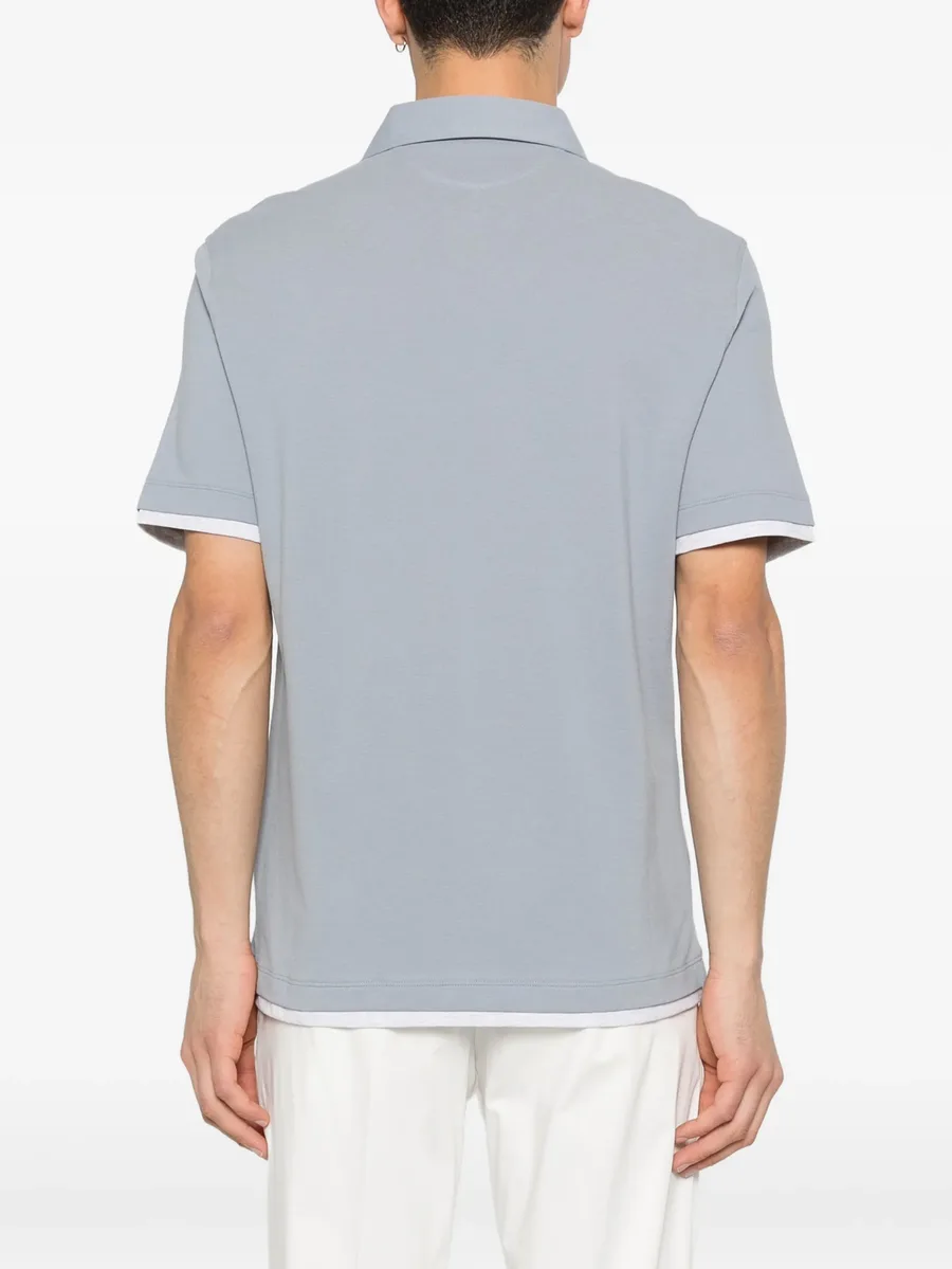 buttoned short-sleeve polo shirt 7