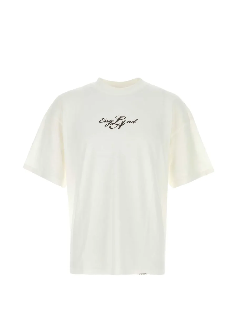print-detail cotton T-shirt 1