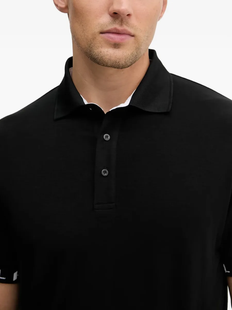 logo-tape polo shirt 7