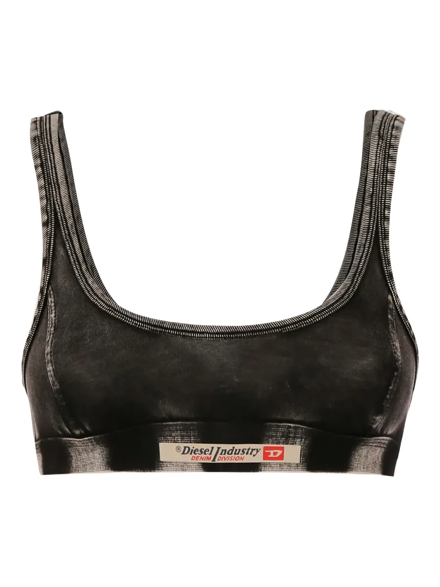 denim-effect bra 1