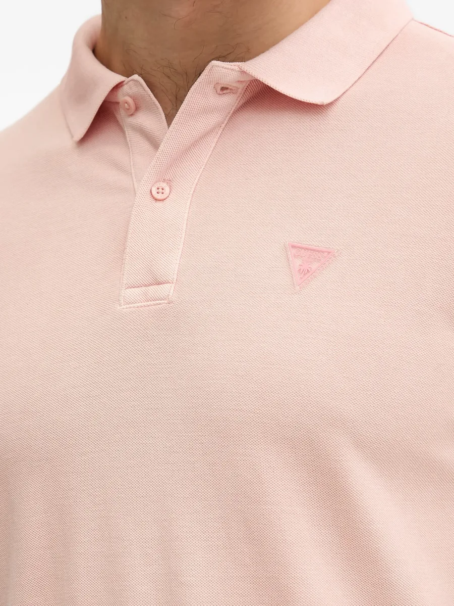 logo-patch polo shirt 8