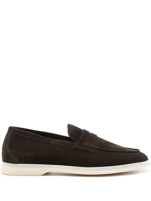 Luciana suede penny loafers