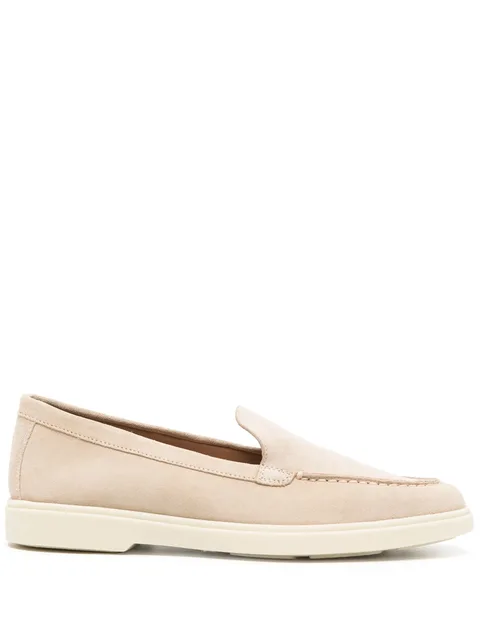 suede round-toe loafers