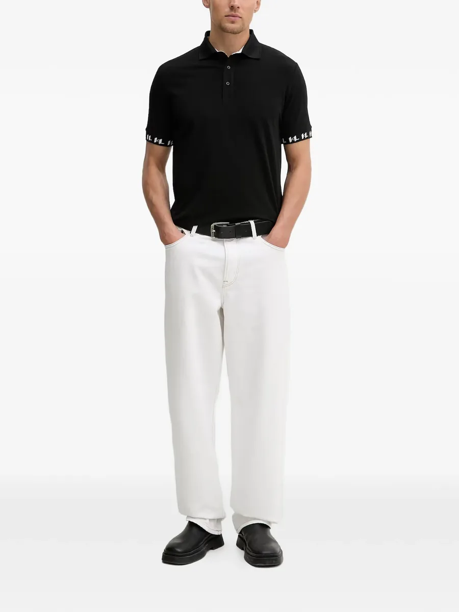 logo-tape polo shirt 3