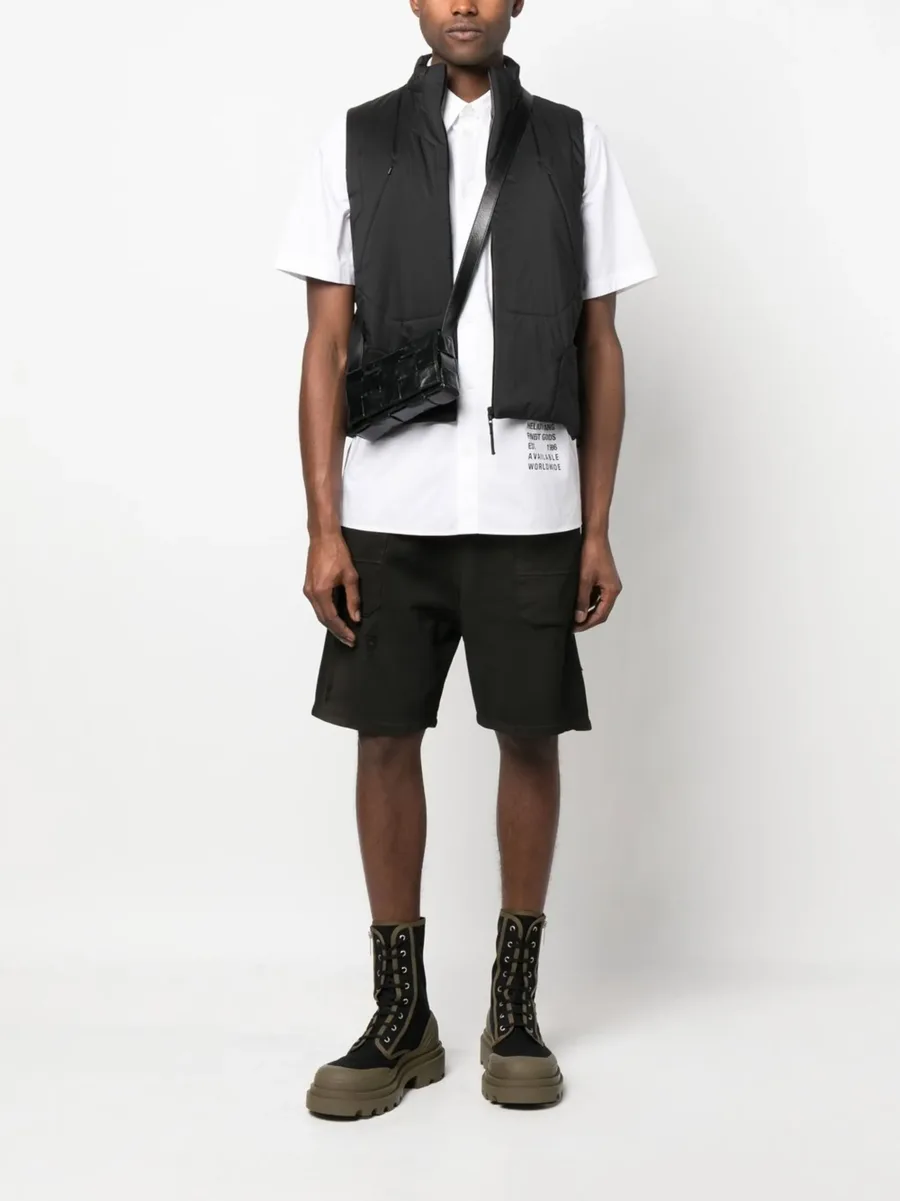 ripped cotton shorts 3