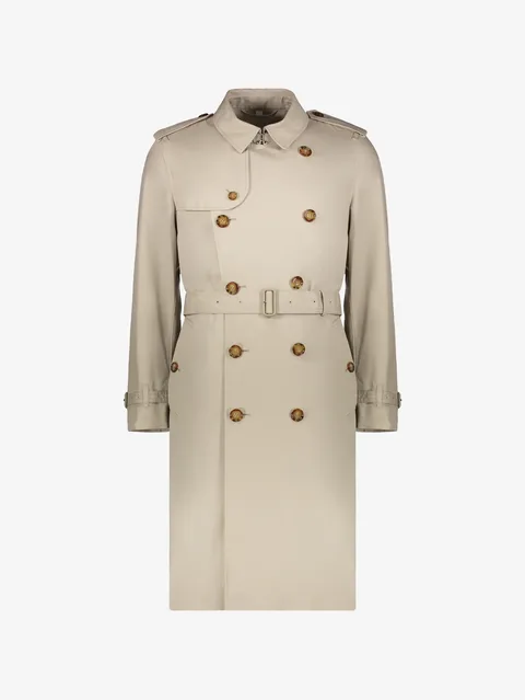 double-breasted trench coat