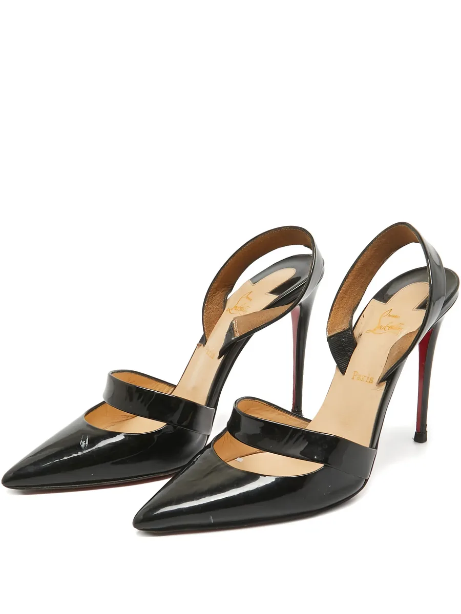 leather heeled pumps 1