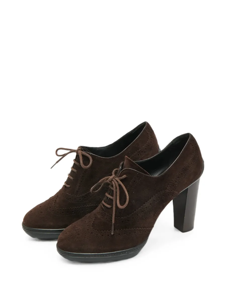 brogue-detail lace-up pumps 3