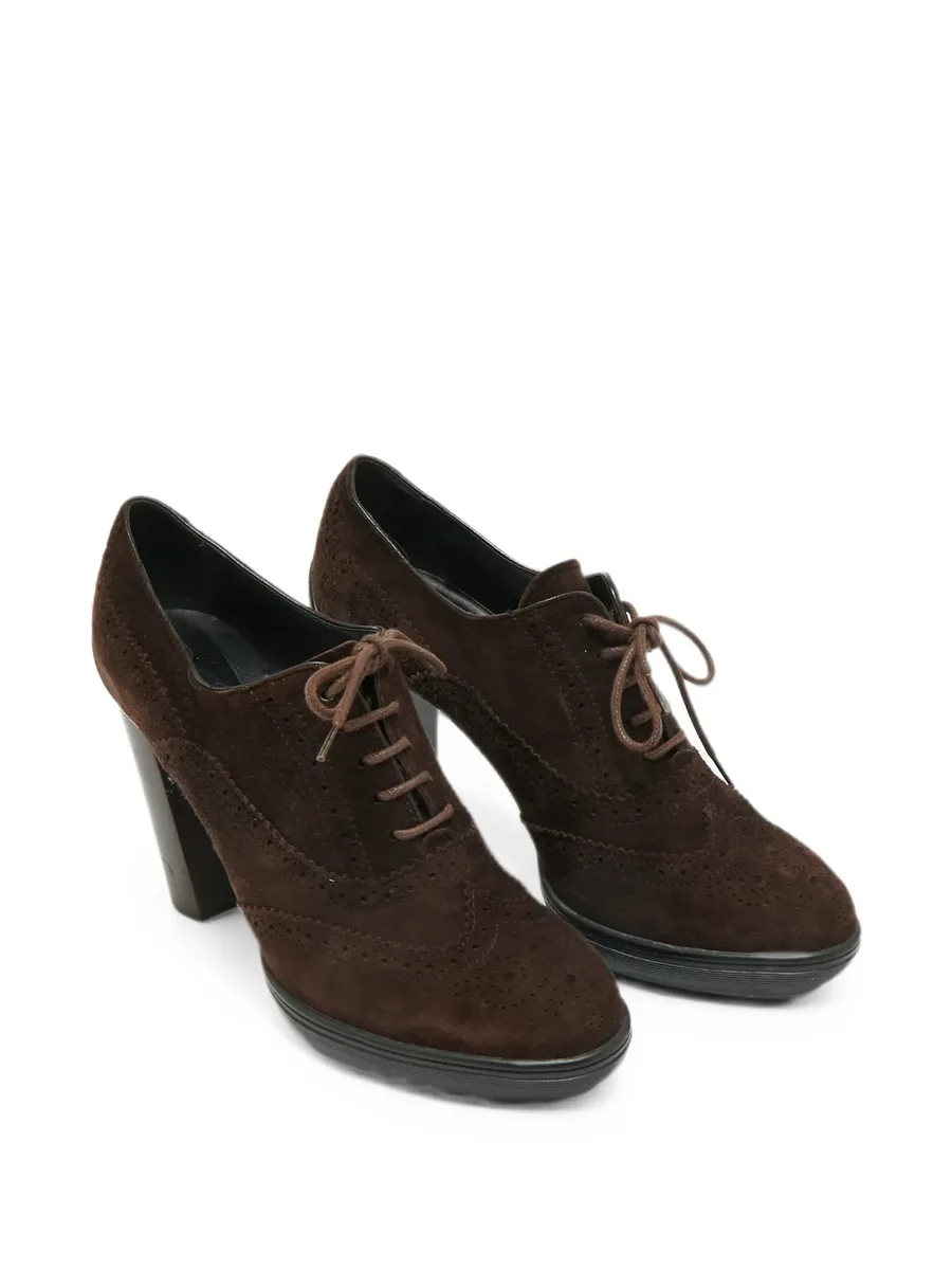 brogue-detail lace-up pumps 6