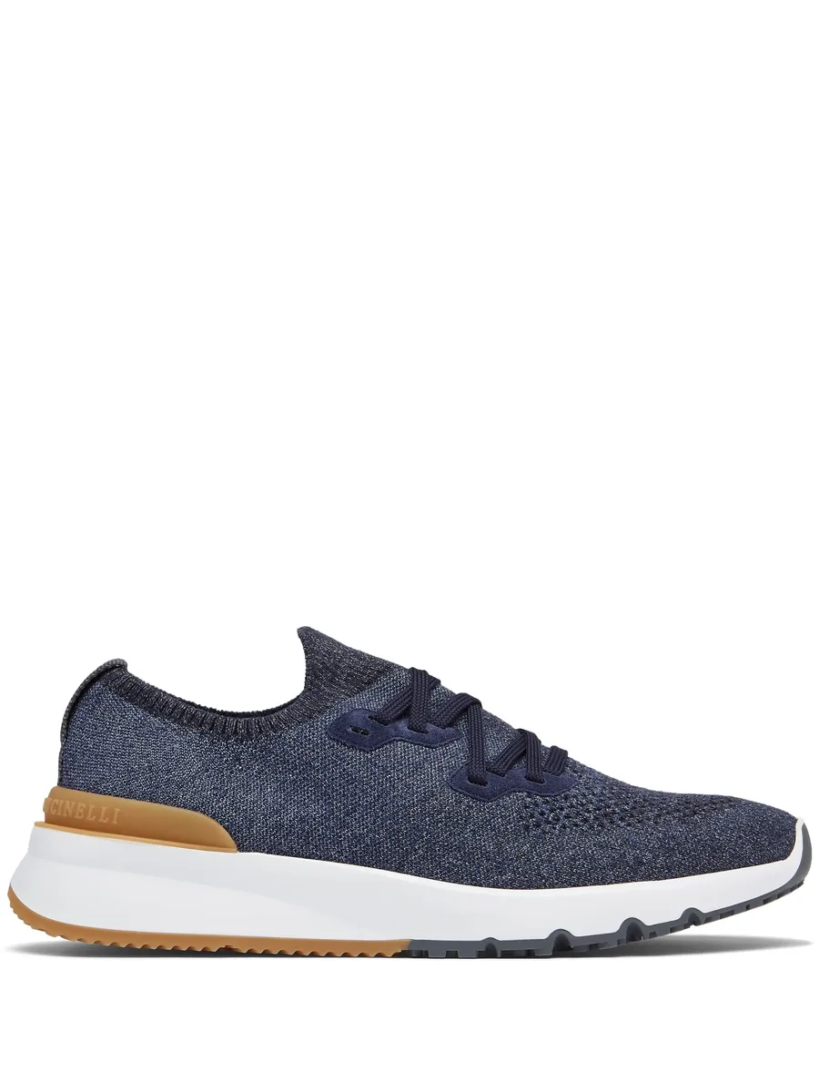 knitted lace-up sneakers 1