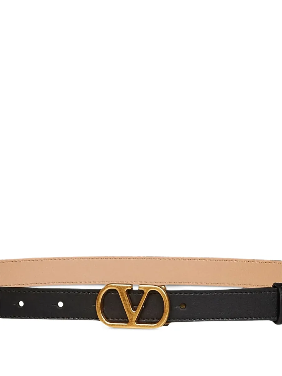 VLogo Signature reversible shiny calfskin belt - 20mm / 1.2 In. 2