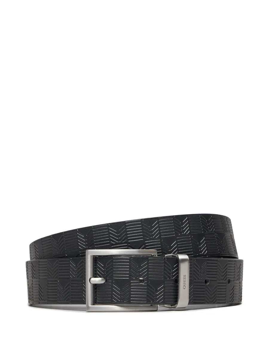 Bucarest geometric-embossed belt 1