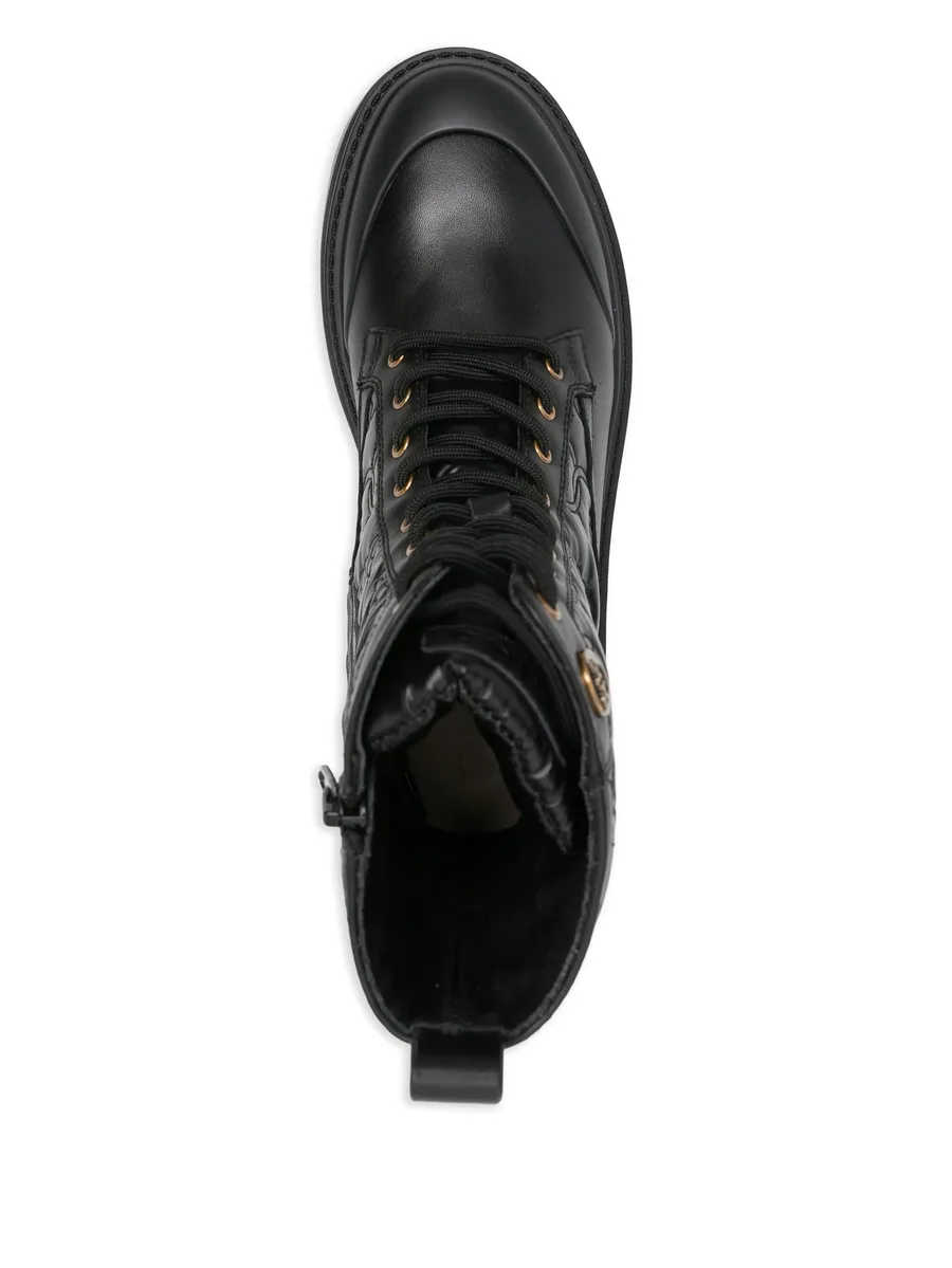 50mm quilted lace-up boots 8