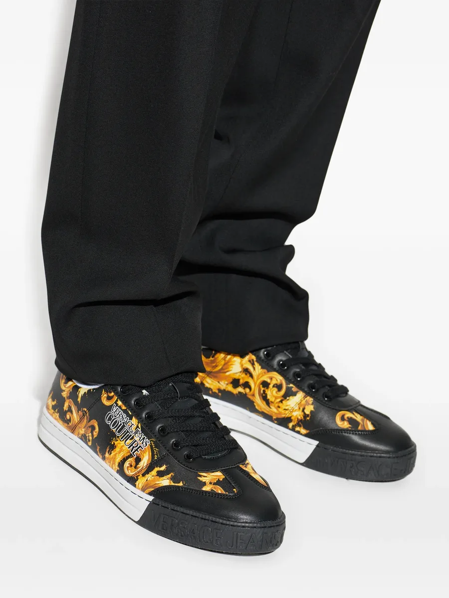 Barocco-print sneakers 9