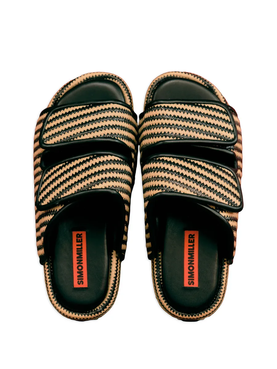 босоножки Raffia Cro в полоску 3