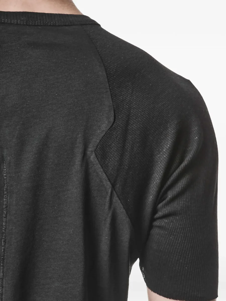 ribbed-panel T-shirt 7
