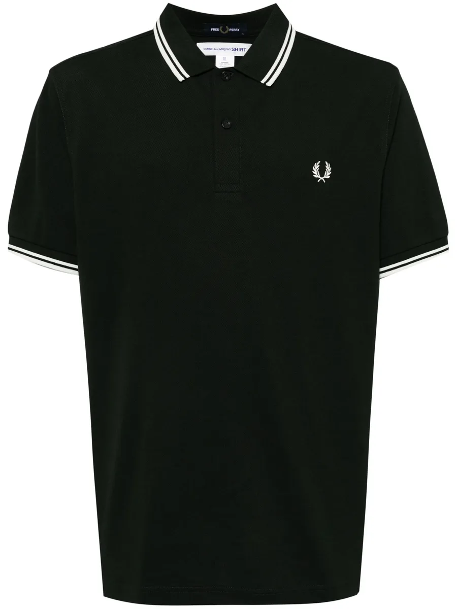 x Fred Perry striped polo shirt 1