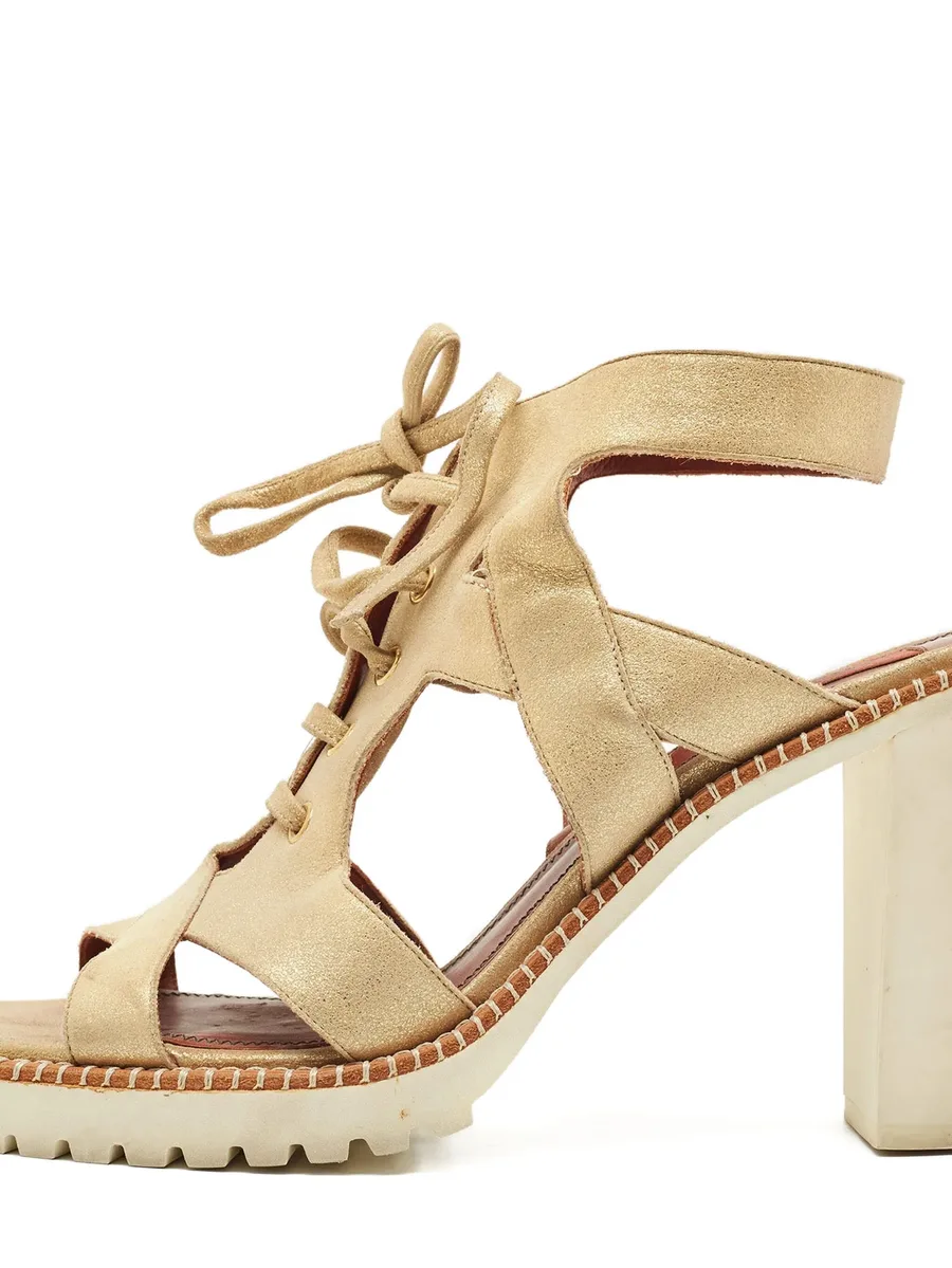 lace-up platform sandals 3