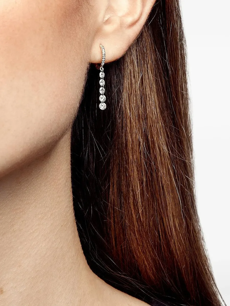 diamond-line hoop earrings 3