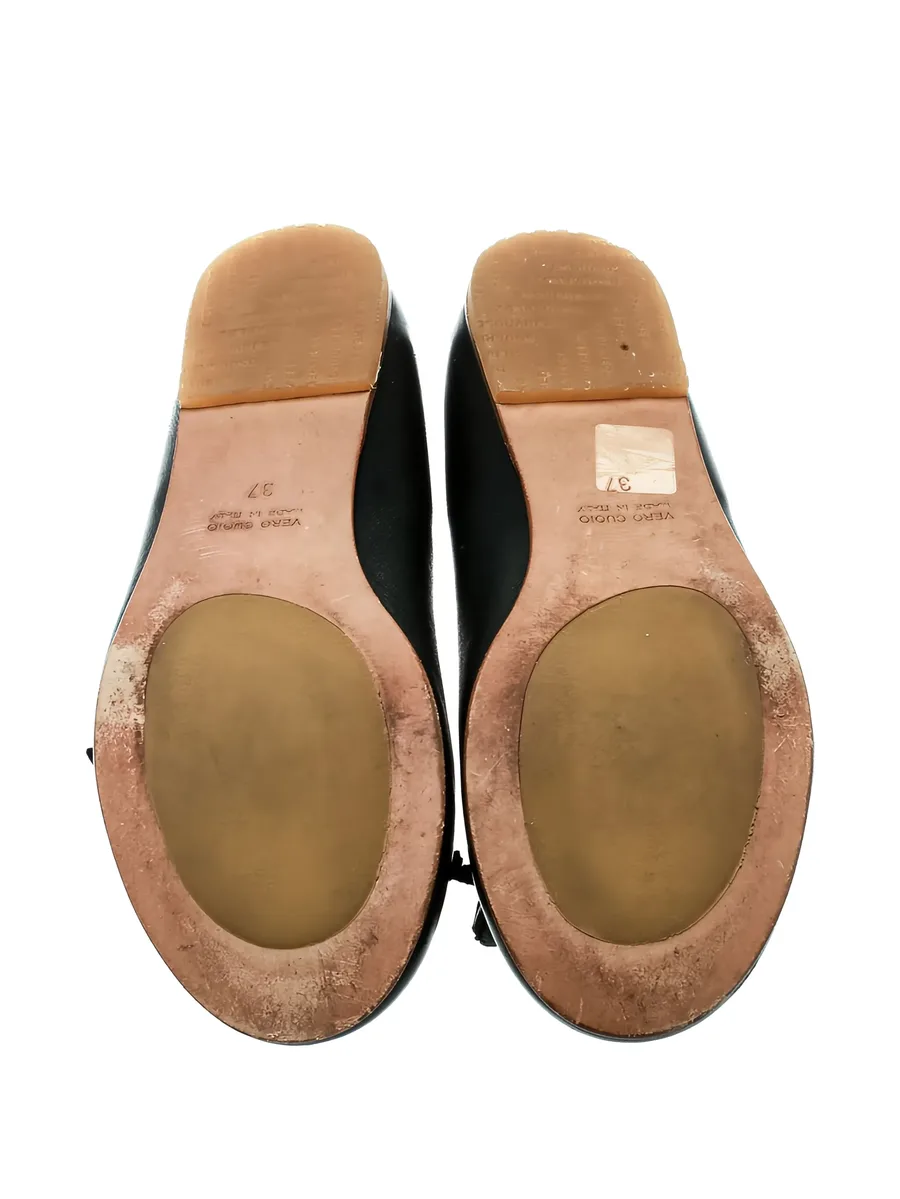 flower-detail leather ballet flats 7
