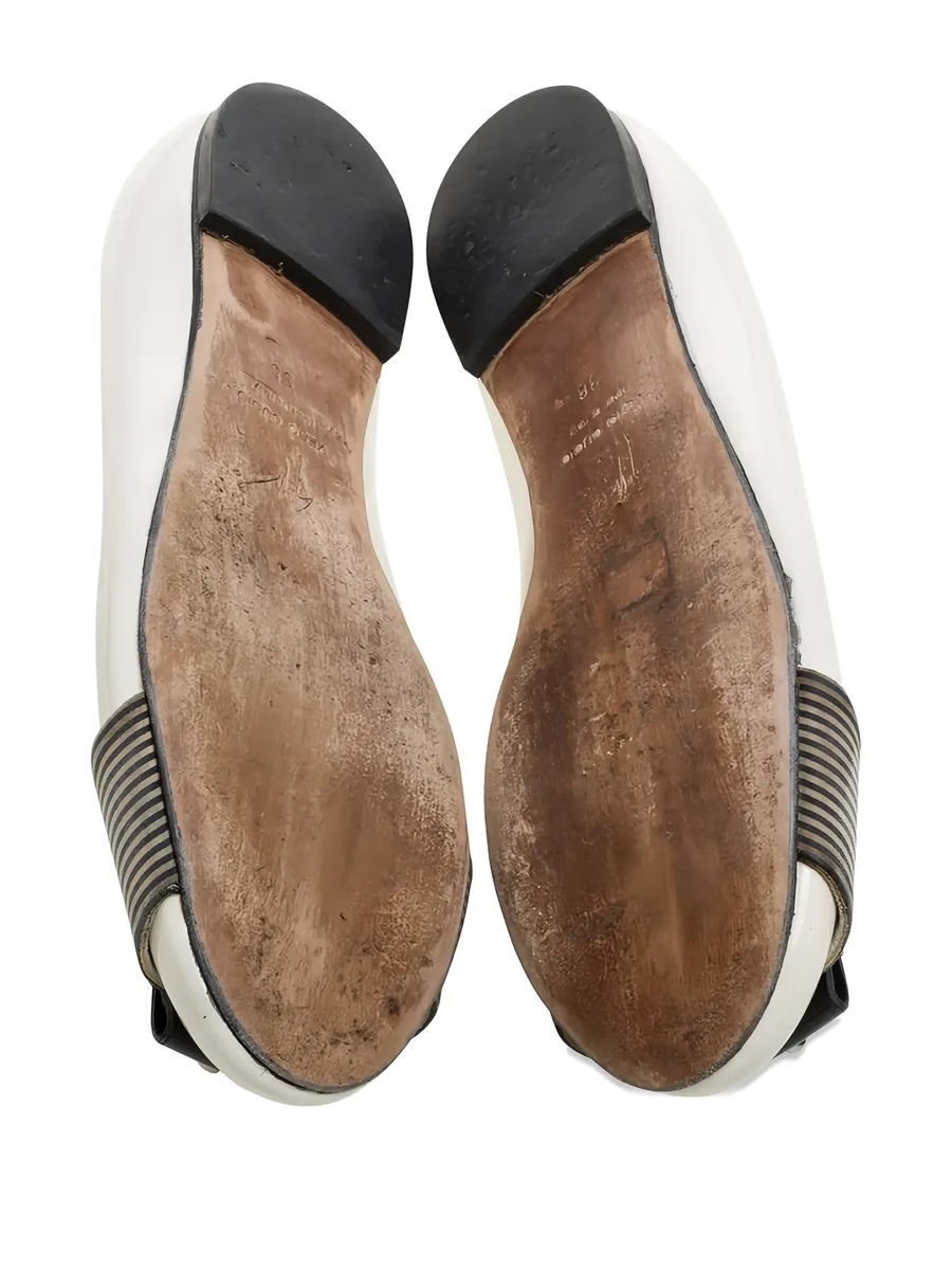 pre-owned patent-leather ballet flats 7