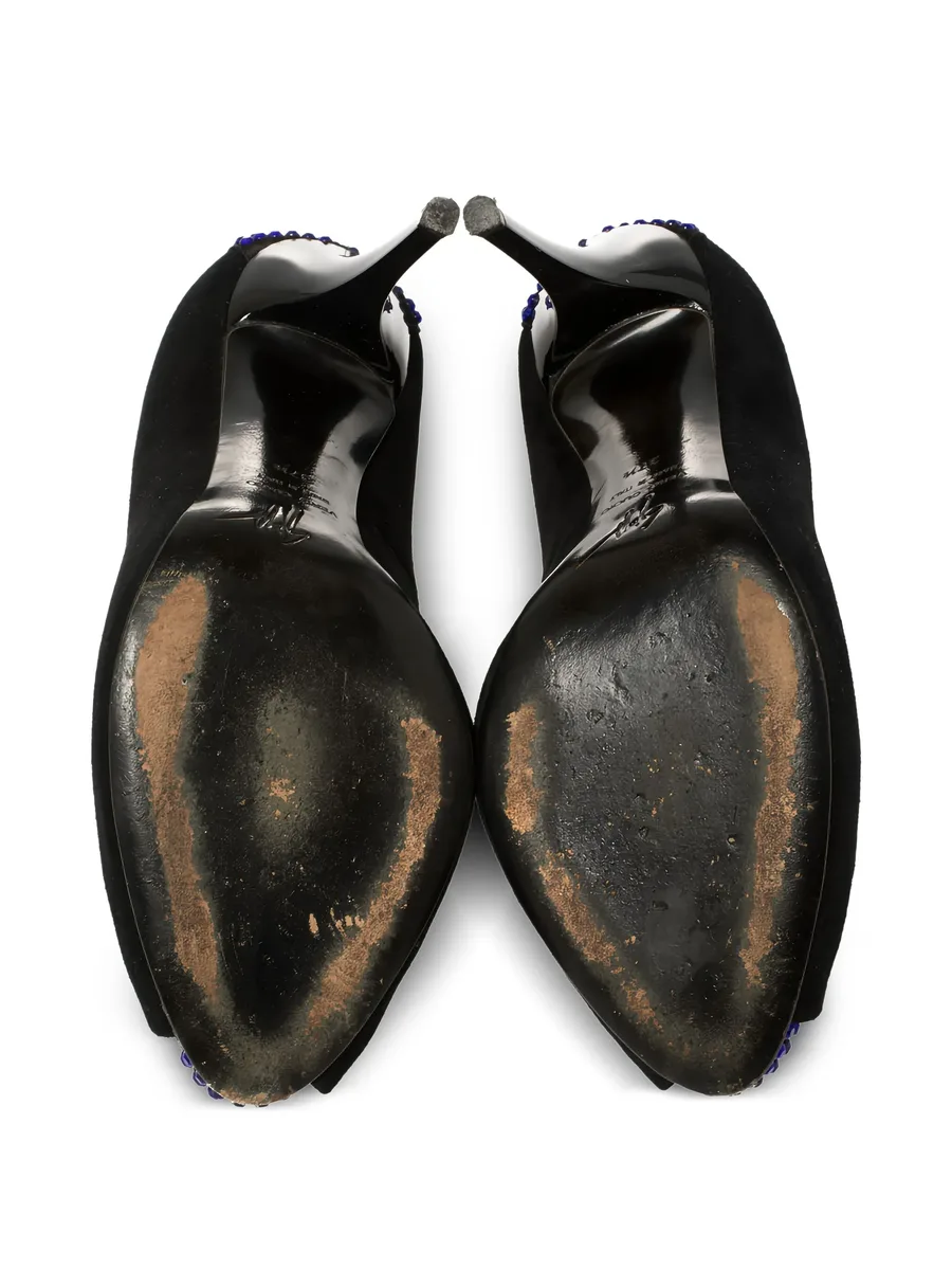pre-owned 105mm spike-stud sandals 7