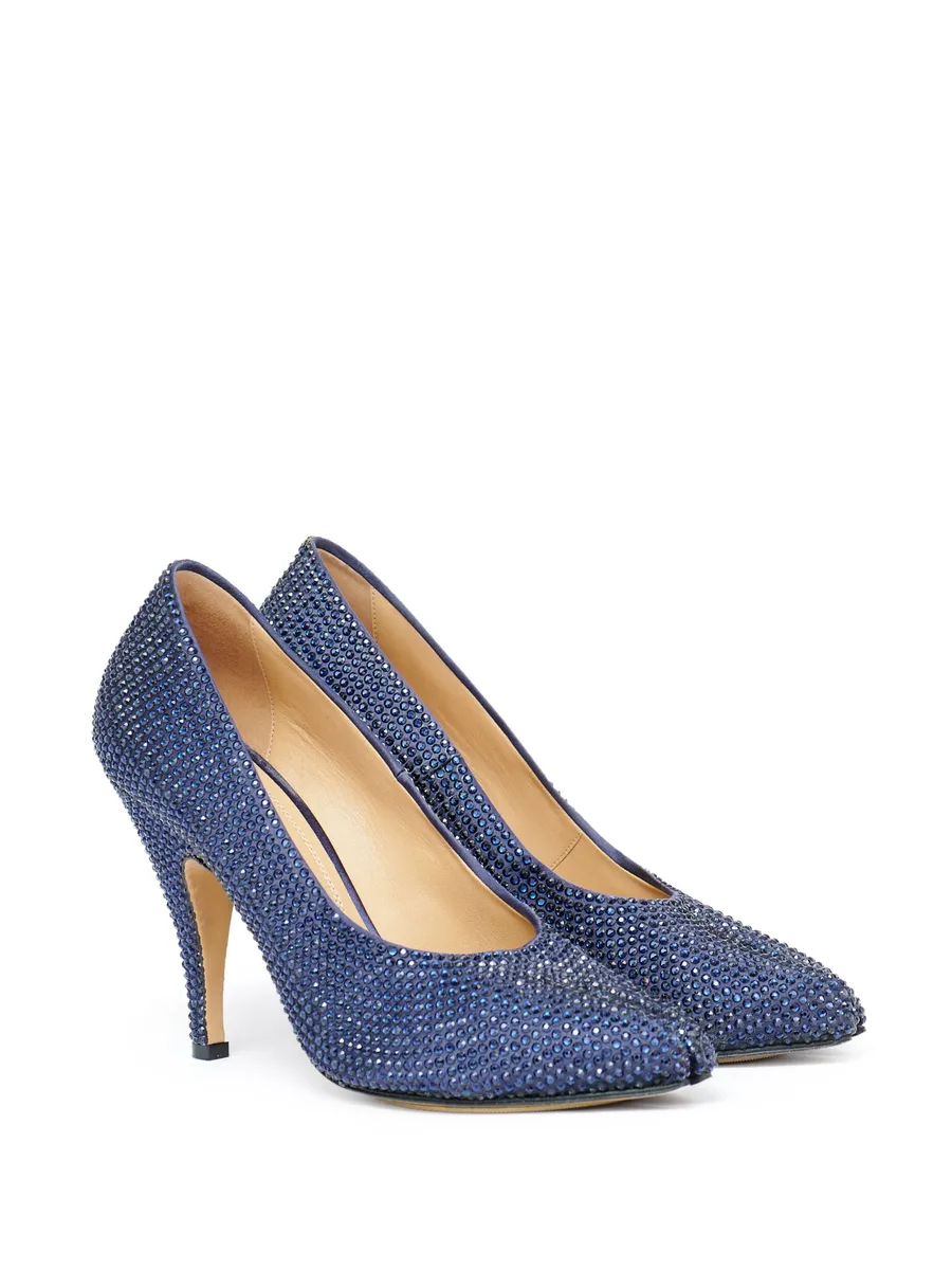 Tabi 110mm rhinestone-embellished pumps 3