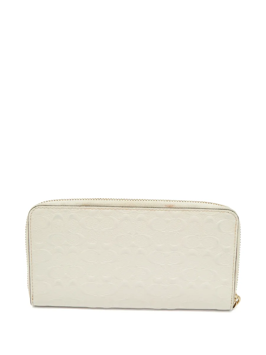 embossed patent-leather zip wallet 4