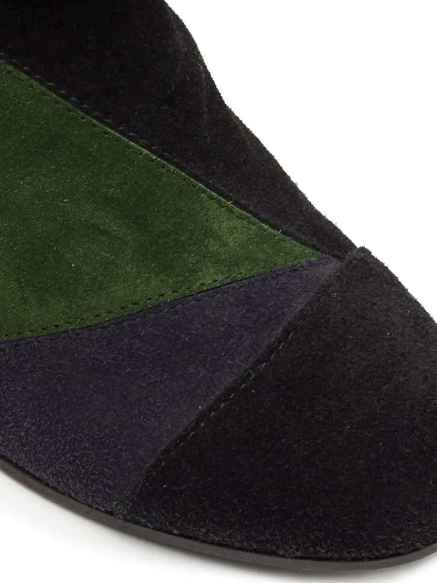 pre-owned 70mm patchwork boots 11