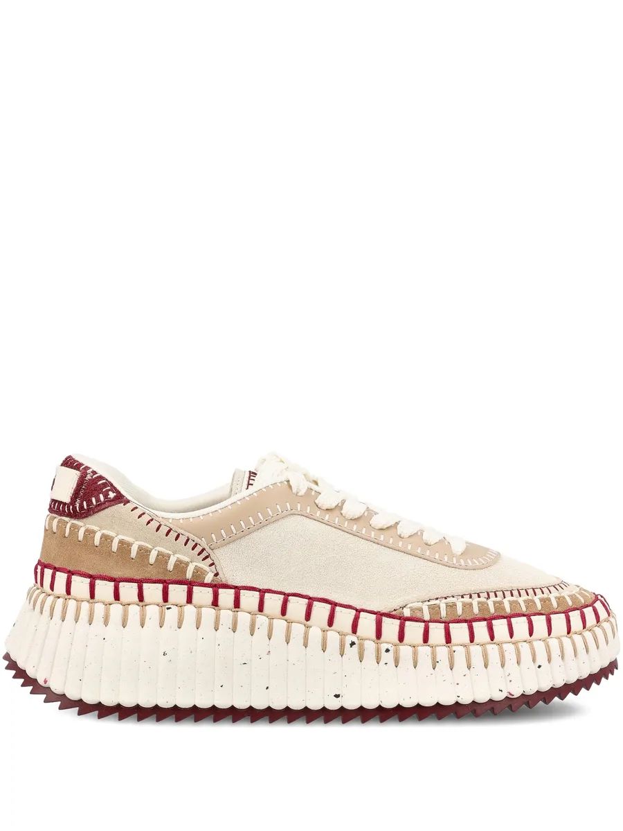 Nama textured-sole lace-up sneakers 1