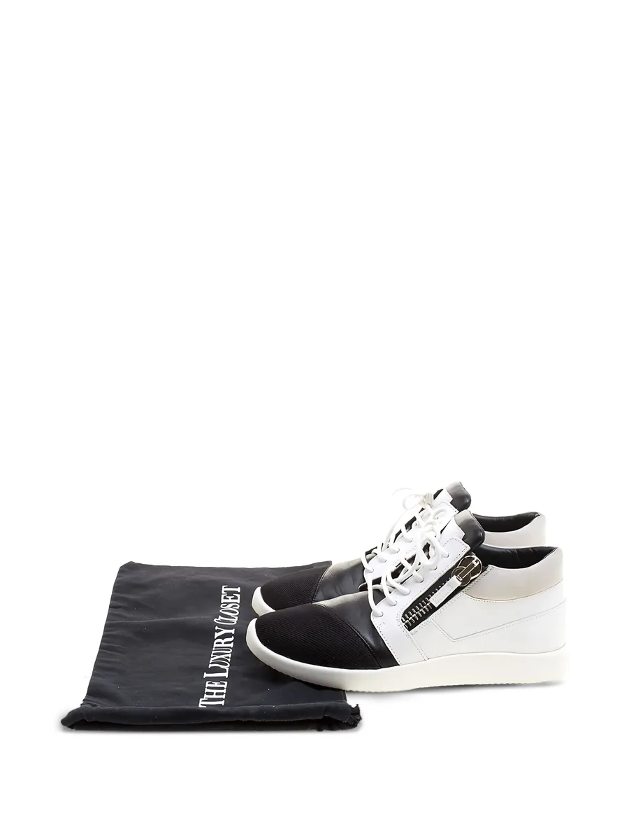 pre-owned Megatron zip-detail high-top sneakers 13