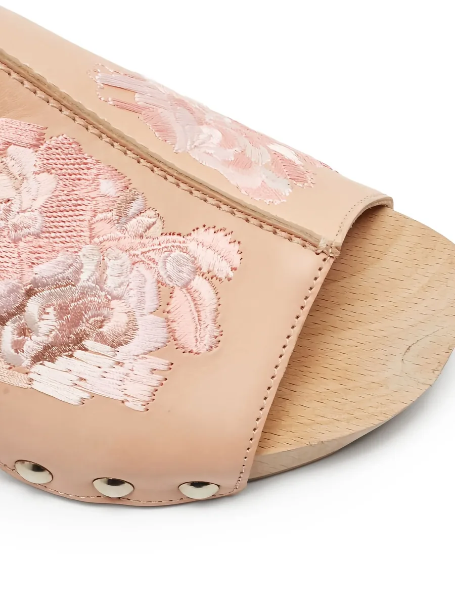 floral-embroidered sandals 9
