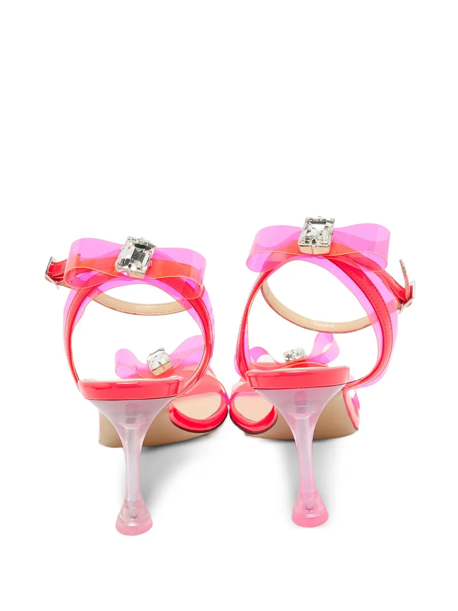 pre-owned 95mm bow-detailed sandals 8
