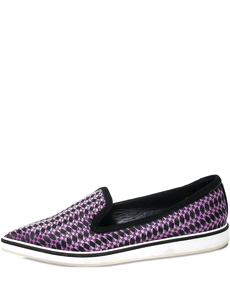 pre-owned Alona woven loafers 1