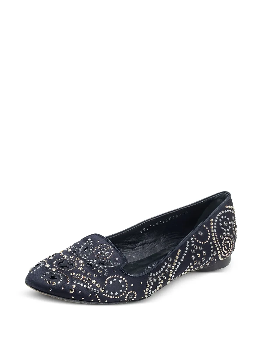 pre-owned embellished ballet flats 6
