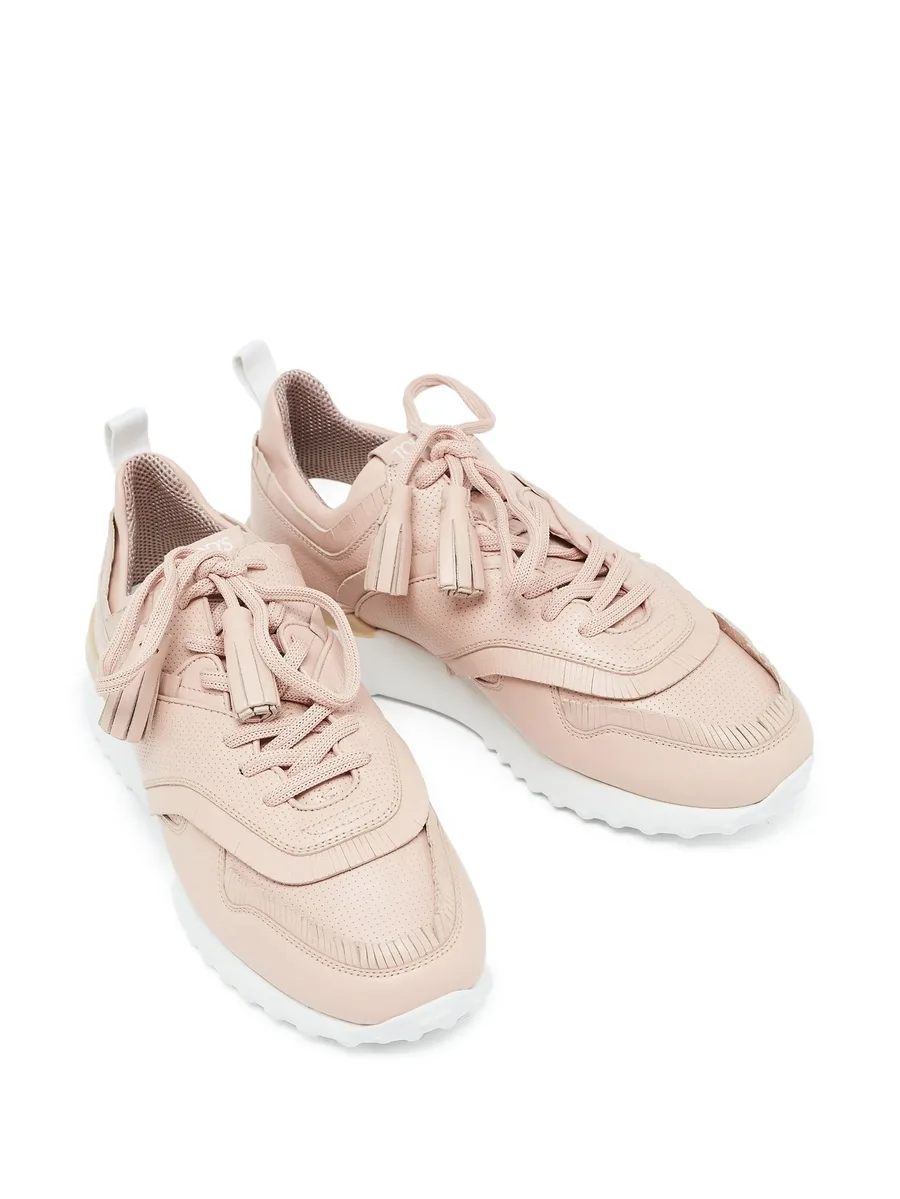 leather lace-up sneakers 5
